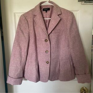 Gorgeous lavender wool tweed blazer from Talbots. Size 10. Perfect condition.